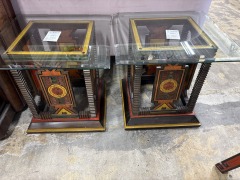 East Asian Hand Painted Accent Table