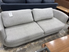 Grey Tweed Low Profile Sofa