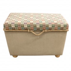 Palm Tree Rope Blanket Chest