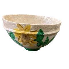 Paper Mache Sunflower Bowl