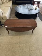 Dark Drop Leaf Coffee Table