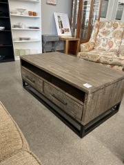 Grey Coffee Table w\/ Storage