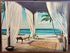 Framed Canvas Print, \u201cSea Breeze II\