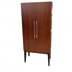 Mitchell Gold 2 Tone MCM Bar Cabinet (Missing shelf)