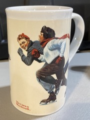 Norman Rockwell Vintage Ceramic Mugs - Set of 2