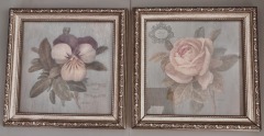 Framed Prints \u201cCottage Violet & Rose\u201d, artist Danhui Nai