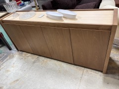 Natural Wood MCM Style Sideboard