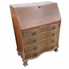 Vintage Secretary Desk w\/4 Drawers