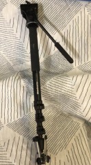 Manfrotto 561BHDV-1 Fluid Aluminum Video Monopod