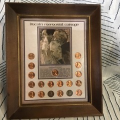 Lincoln Memorial Coinage Set featuring Norman Rockwell's \