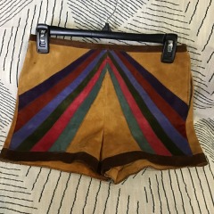 vintage suede hot shorts size 7\/8