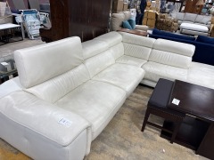 White 2 piece Sectional