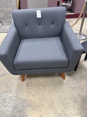 Modway MCM Style Grey Armchair