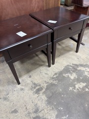 Mahogany 1 Drawer End Table