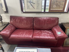 Ikea Red Leather Sofa Bed