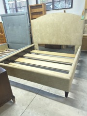 Tan King Bed Frame