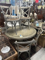 Arhaus Table with 6 Chairs