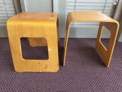 Ikea Benjamin Plywood Tables (Pair)