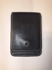 Coach hardcase leather card holder(black)