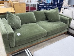 HUnter Green Modern sofa