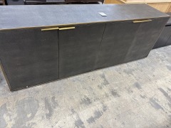 Shagreen Panel 4 dr sideboard