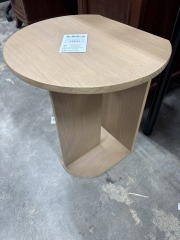 Modern Oak Laminate Side Table