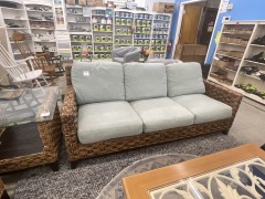 Wicker 3 Seat Couch