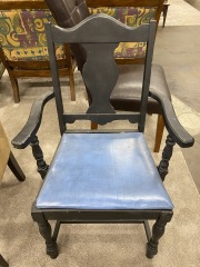 Black N Blue Armchair