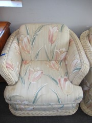 Rattan Wicker Chair w\/Cushion