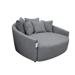 Williams Sonoman Grey Large Round Media Lounger