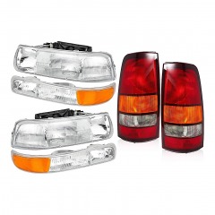 3410 BLK6 | APSVE Headlights Tail Lights Assembly Combo