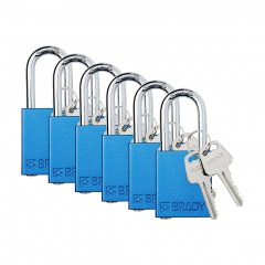 3335 C12 | BRADY Safety Lockout Padlock Set 6-Pack