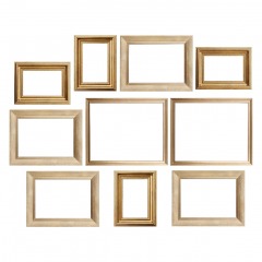 3372 BLK7 | WJXCYGG Gold Vintage Picture Frames 10-Piece