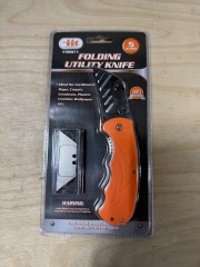 FOLDING UTILITY KNIFE +5 BLADE (38071)