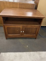 Small Wood Look Entertainment Cabinet