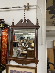 Small Wood Traditional Mirror