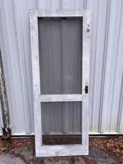 Vintage Screen Door with Hardware 30\