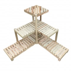 Volunteer Made 3 Tier Wooden Plant Stand