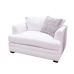 Stone & Leigh White Chair-And-A-Half