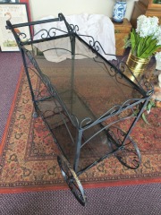 Wrought Iron Serving cart\/plant stand