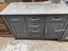 Marble Top Grey Vanity