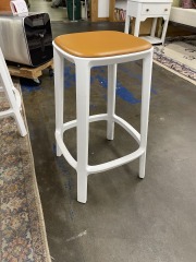 Sturdy Modern White Bar Stool (Each)