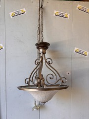 Antique Brushed Nickel Chandelier