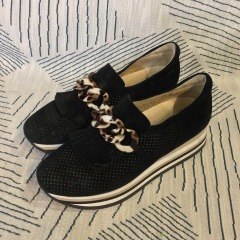 Softwaves Platform Cadie Terracare tassel slip-on suede shoes 39.5