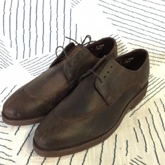 Allen Edmonds Malone Distressed Lt Brown Leather Rubber Soles Bus Casual 9 D