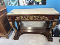 Marble Top Console Table