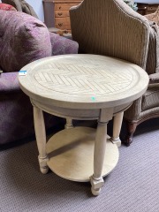 Cream Side Table