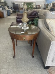 Round Maple End Table
