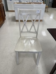 White Wood Dining Chair