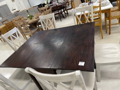Dark Drop Leaf Table